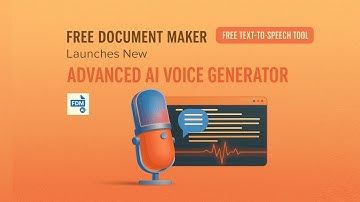 Free Document Maker – Advanced AI Voice Generator (Text to Speech Tool)