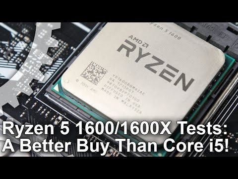 Видео: AMD Ryzen 5 1600 / 1600X против Core I5 7600K, обзор