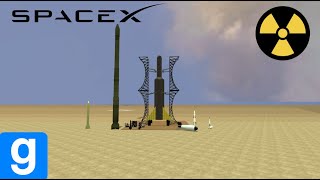 Garrys Mod I Launch A Rocket With A Nuke On It And Destroy The Launch Pad