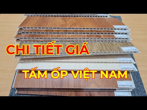 Video Giá tấm nhựa ốp tường | Nhựa ốp trần nhà vân gỗ - youtube