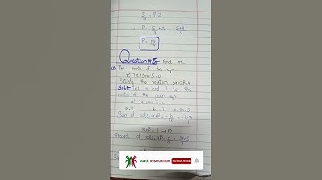 Class 10 Maths Chapter 2 Exercise 2.3: Question 5 and 6 | Full Solution  | Math instruction