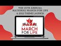 25th national march for life theme launch