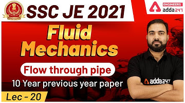 Fluid mechanics | Flow through pipe | 10 Year previous year paper lect-20 | Engineers Adda