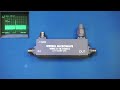Testing a 2-18 GHz Directional Coupler from Werbel Microwave