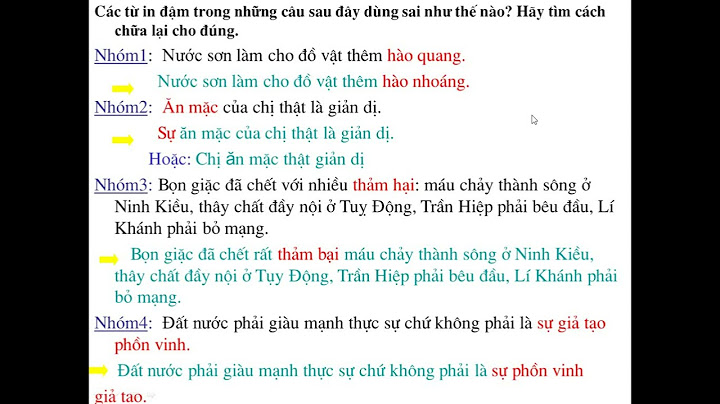 Ngữ văn lớp 7 chuẩn mực sử dụng từ