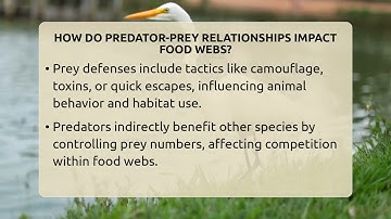 How Do Predator-prey Relationships Impact Food Webs? - Ecosystem Essentials
