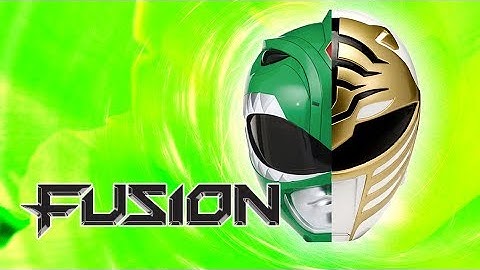 3D print cosplay Fused helmets of Green/White Ranger MMPR