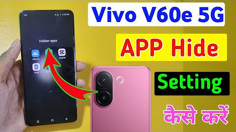 Vivo v60e 5g app hide kaise karen / how to hide apps in vivo v60e 5g / app hide settings 