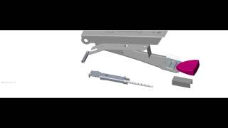 Sheetmetal Stapler Rendering On Creo 3.0 with animation and mechanism Gajmey