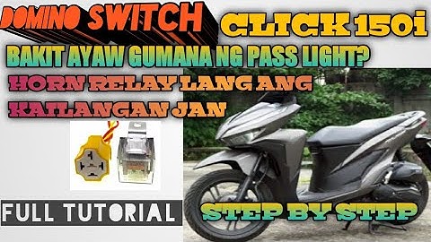 INSTALLING DOMINO SWITCH WITH HORN RELAY | HONDA CLICK 150i