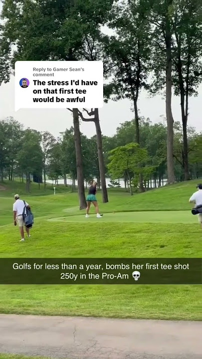 Her getting attacked by bugs has crying 😭 #livgolf #golfgirl