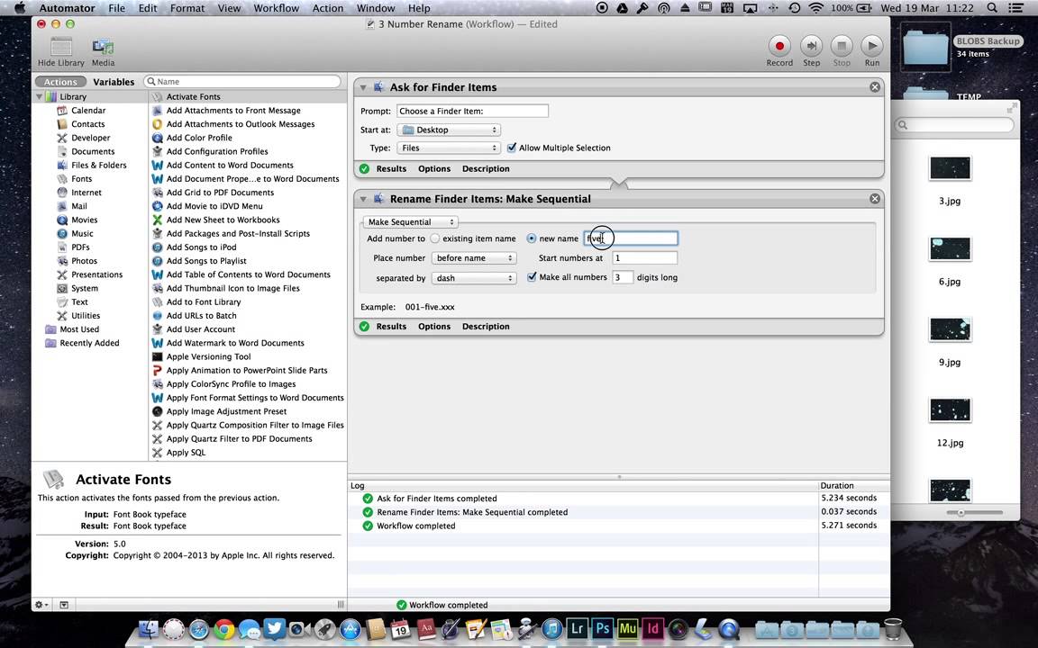Automator Dokumentation | Erstellen von Arbeitsabläufen in Automator ...