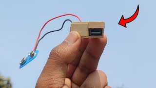 9 Volt Battery Mobile Charger | How To Make a 9 Volt Battery Mobile Charger | Science Project