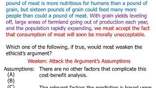 June 2007 LSAT, Section 3, Logical Reasoning, Question 21, Explanation Wealth