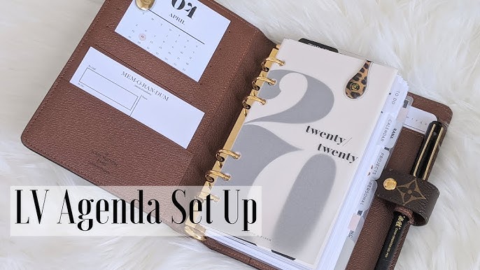 My 2020 Agenda Setup Louis Vuitton Monogram MM - The Luxe Minimalist