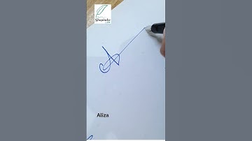 Aliza beautiful name signature #shorts #ytshorts #signature @shapinderart