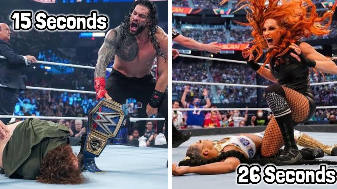 Top 10 Shortest Wwe Matches Of 2020 Youtube vrogue.co