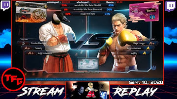Fighters Gen Tekken 7 Stream - (Yagami) Steve Fox, Geese, Highlights (Twitch Replay: Sep 10, 2020) 😈