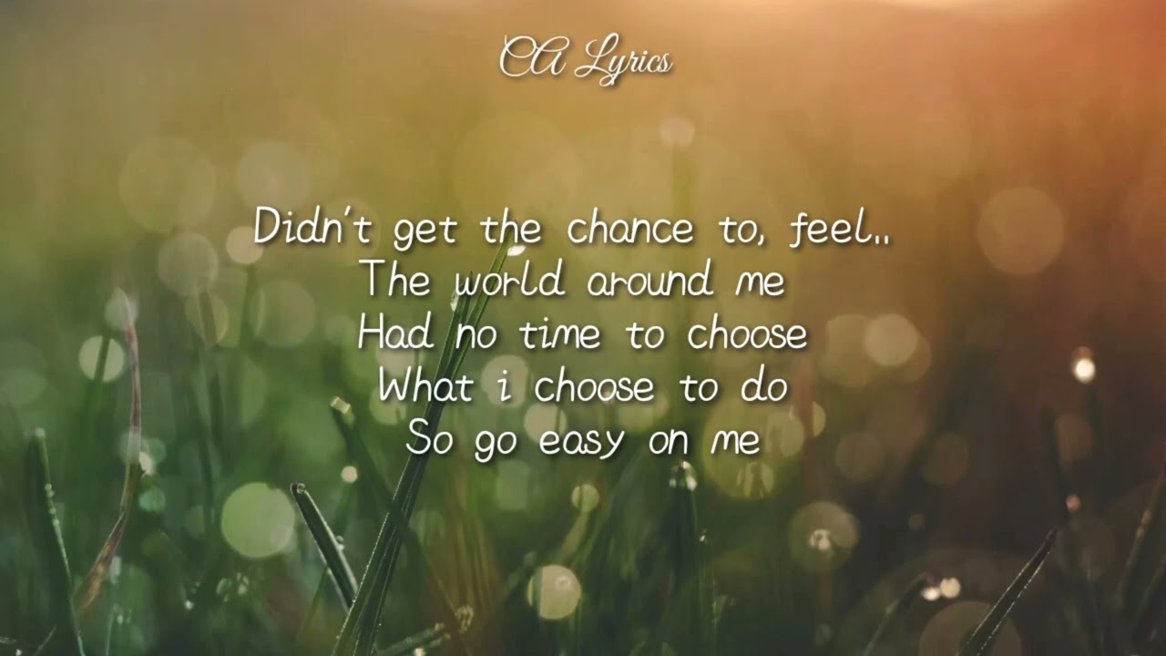 Adele – Easy On Me (Lyrics Video) - YouTube