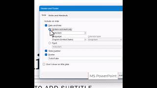 Ms Powerpoint Adding Footer To Slides