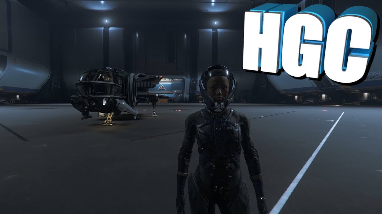 Huge ship hangar in Star Citizen - YouTube