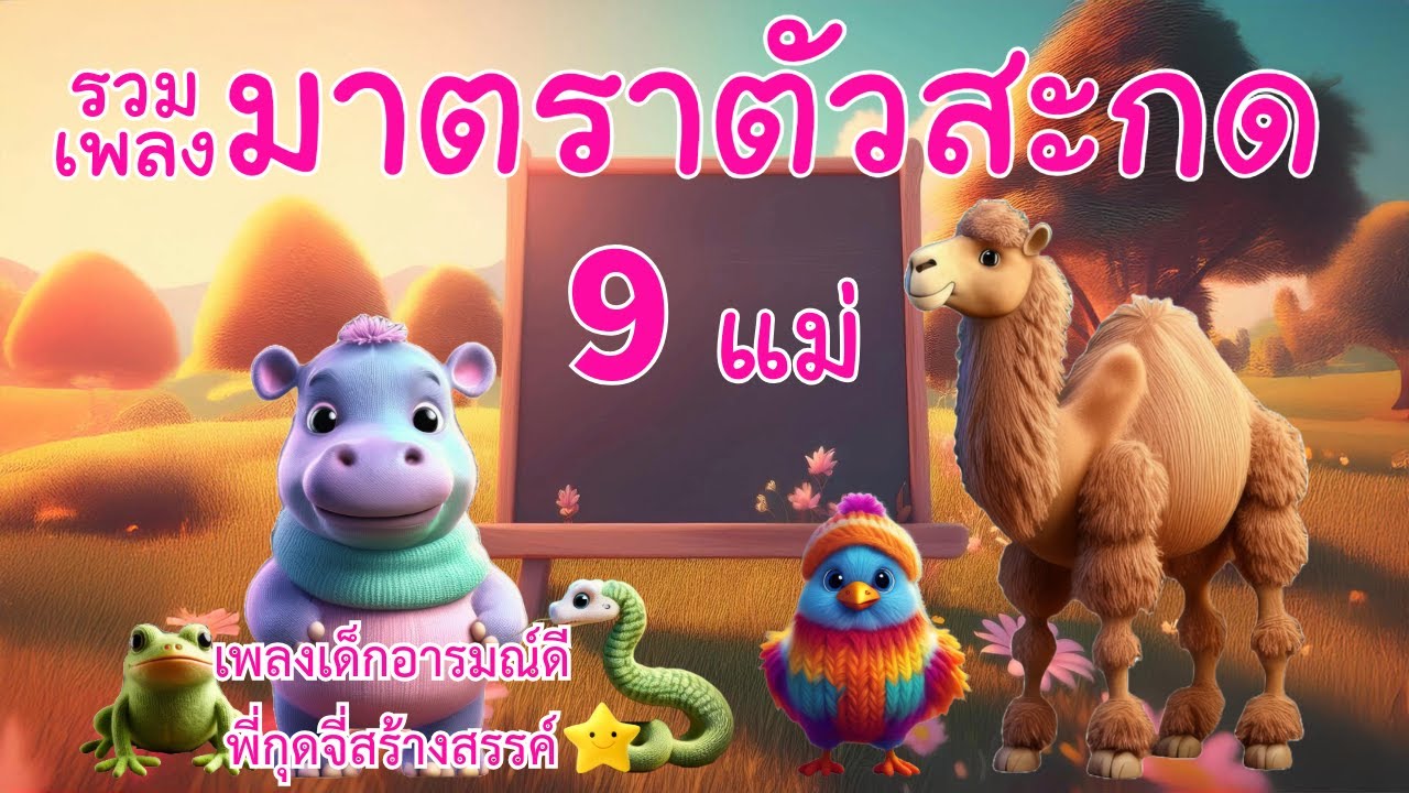 รวมเพลงมาตราตัวสะกด 9 แม่ - เพลงเด็กอารมณ์ดี พี่กุดจี่สร้างสรรค์ |19.26นาที|เพลงเด็ก|#FinalConsonant
