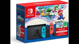 Bundle Nintendo Switch + Super Mario Bros. Wonder + 3 Meses de Assinatura Nintendo Switch - 08-12-25