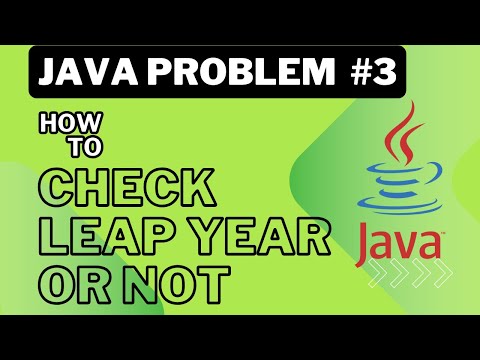 Java Program #3 - how to check input year is leap year or not | code with ankit