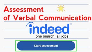 Indeed Assessment Test Verbal Communication