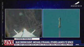 Blue Origin launch: Michael Strahan, others launch to space