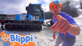 Blippi Visits a Ski Resort! | Vehicles for Kids | Fun and Educational Videos for Kids