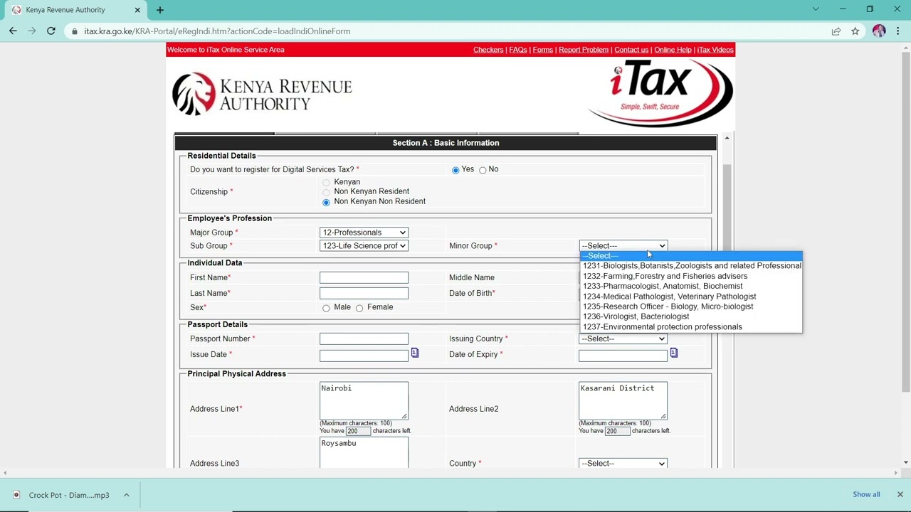 How To Open Kra Pin Online