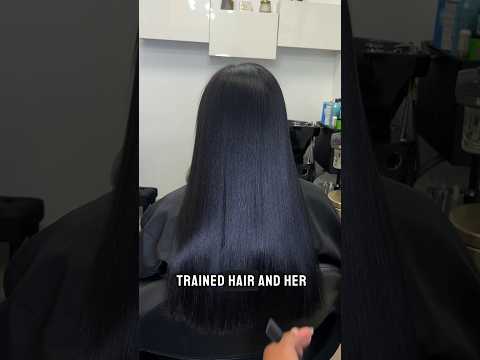 Heat trained hair
