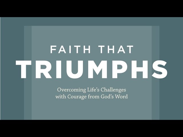 Trusting His sufficiency