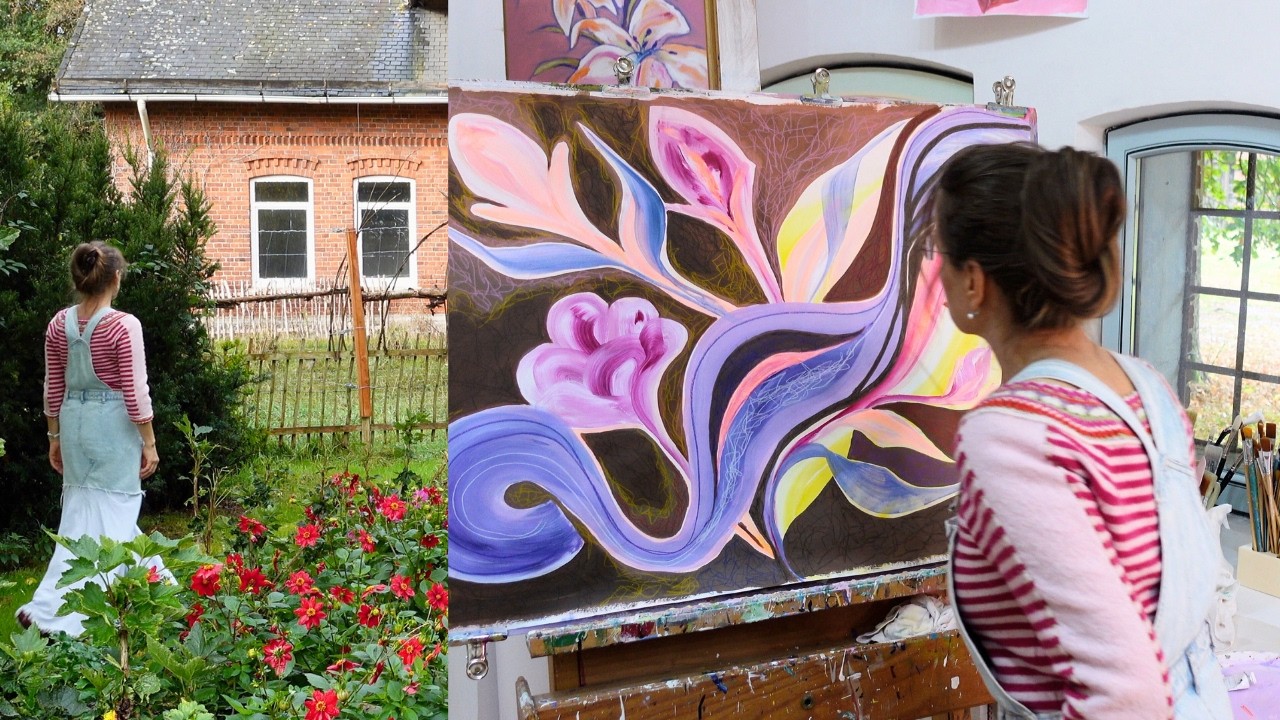 Freies Malen und die Stille des Landlebens im Fluß der Veränderung