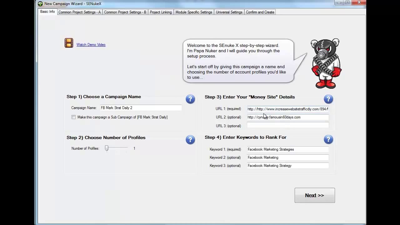 SENuke X Tutorial - #1 Page of GOOGLE in 7 days! Part 1