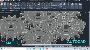 How to draw gears in 3d AutoCAD. AutoCAD 2020