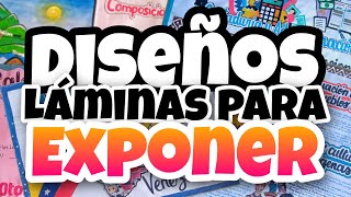 Diseños de láminas para Exponer y ser la envidia de tus compañeros  | MNArte