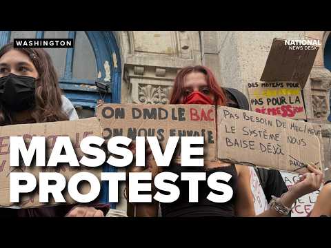 Violent protests in France | President Trump has his own explanation for the cause