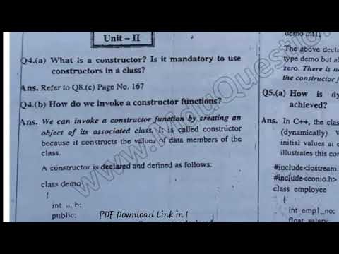 BCA 4th Sem C++ Question Paper