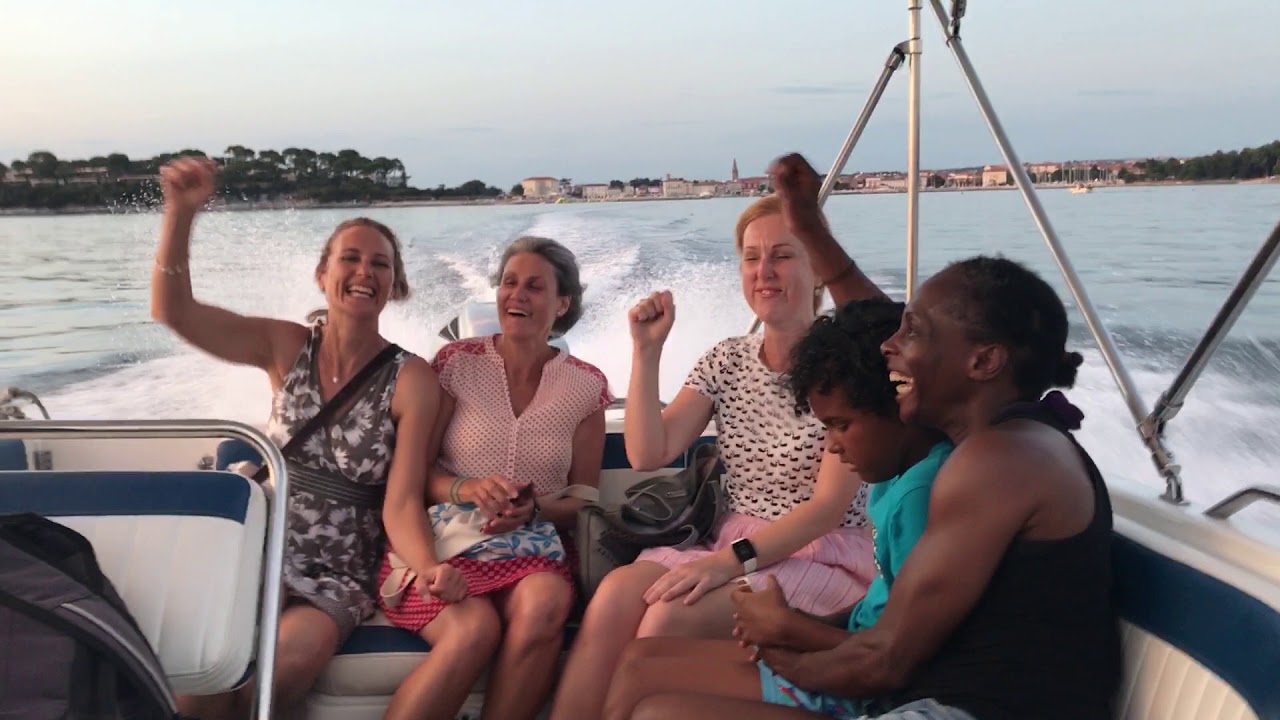 Boat trip along the Istrian coast (Croatia)