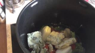 Broccoli  and Blue Stilton Soup cooked in a Soup Maker