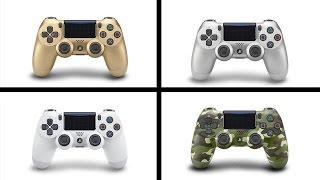 4 Brand New Playstation 4 Dualshock 4 Controllers (GOLD, SILVER, GREEN CAMO AND GLACIER WHITE!)