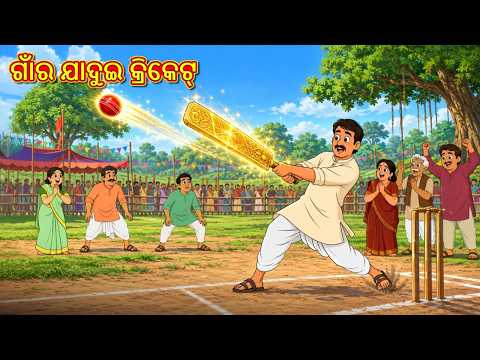 ଗାଁର ଯାଦୁଇ କ୍ରିକେଟ୍ | New Odia Stories | ଓଡିଆ କାହାଣୀ | Gapa Odia | Stories in Odia