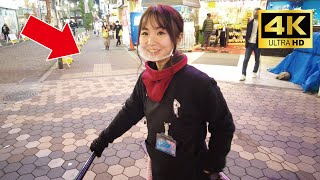 Милая японская девушка Ариса-чан провела меня по ночной Асакусе на рикше😊 | Токио, Асакуса