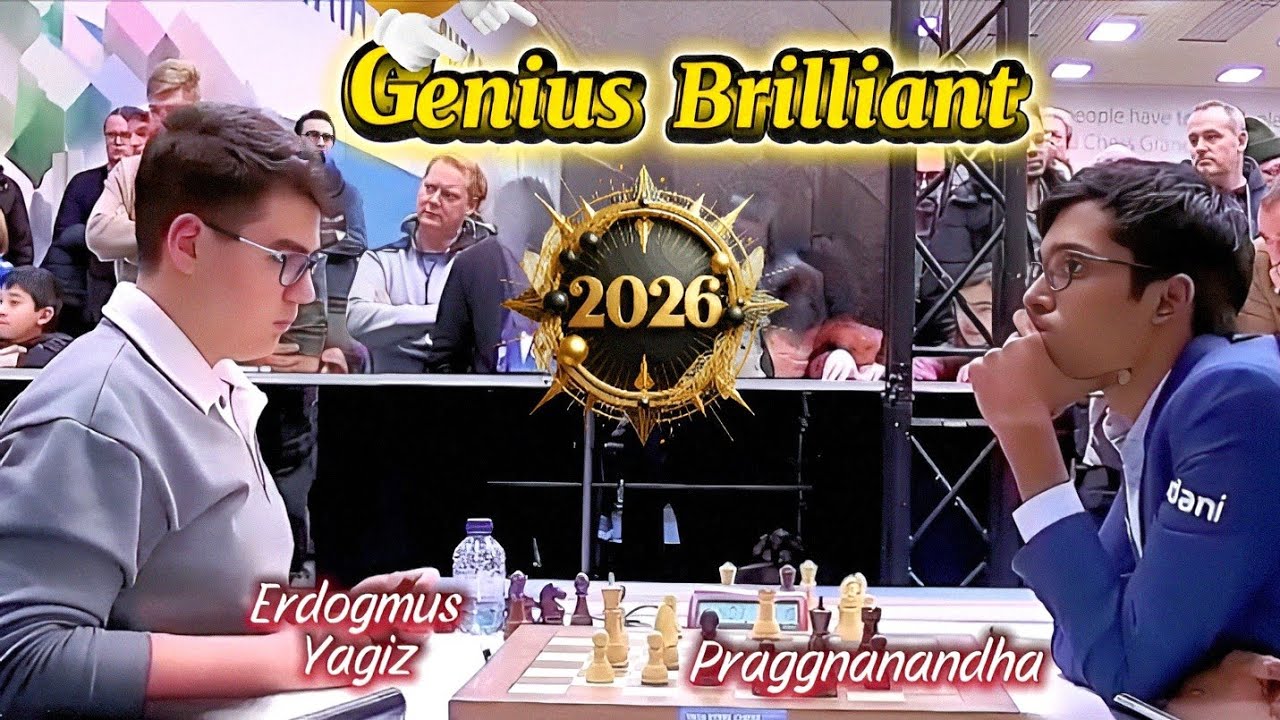 🇹🇷 vs 🇮🇳 | Erdogmus Yagiz vs Praggnanandha | Tata Steel Chess Masters 2026 | Round 8
