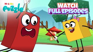 Mr&Mrs Puzzle | EP03 - EP04 | Funny Cartoons for Kids