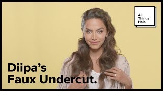 How to recreate Diipa Khosla’s faux undercut for festival season | Advertisement for All Things Hair
