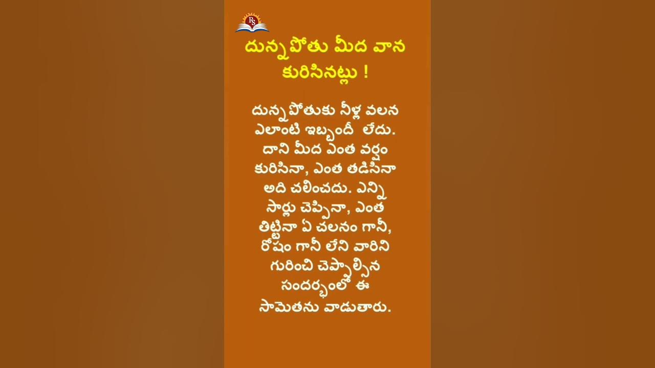 proverb-15-proverb-with-explanation-telugu-sametha-shorts