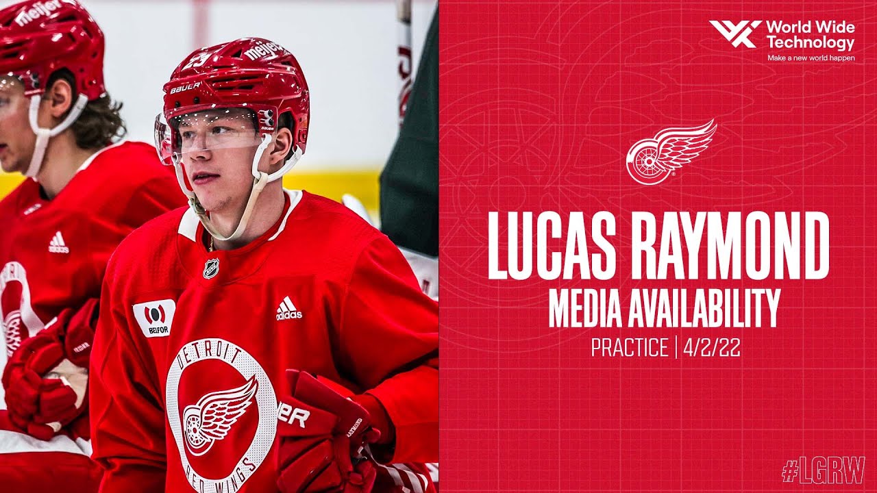 Lucas Raymond knows he has 'work to do' after making Detroit Red